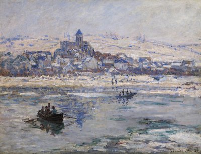 Vétheuil en invierno de Claude Monet